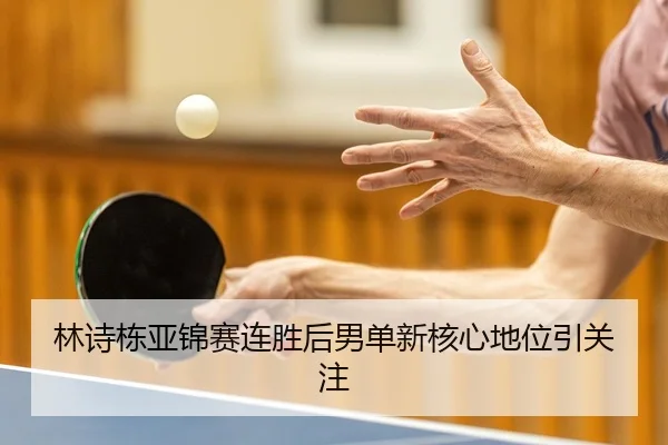 林诗栋亚锦赛连胜后男单新核心地位引关注